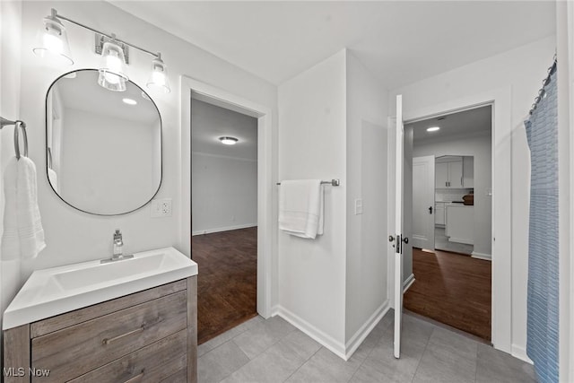 1361 Plainfield Rd, South Euclid, OH 44121 - bathroom featuring vanity and baseboards