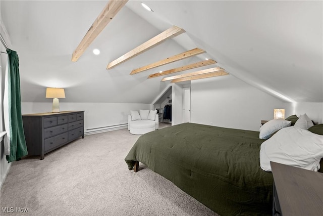 1361 Plainfield Rd, South Euclid, OH 44121 - carpeted bedroom featuring baseboard heating and recessed lighting