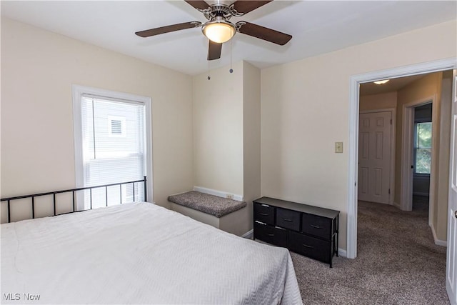 234 E 218th St, Euclid, OH 44123 - carpeted bedroom with ceiling fan and baseboards