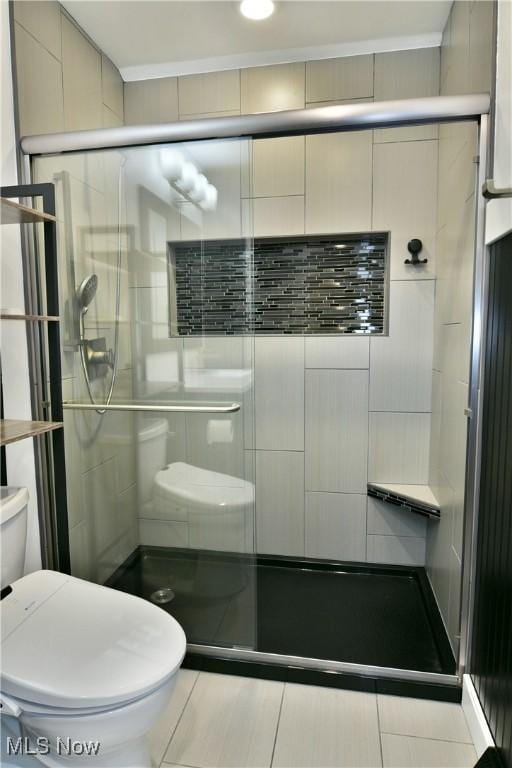 191 Maple Leaf Dr, Hubbard, OH 44425 - full bath with a stall shower and tile patterned floors