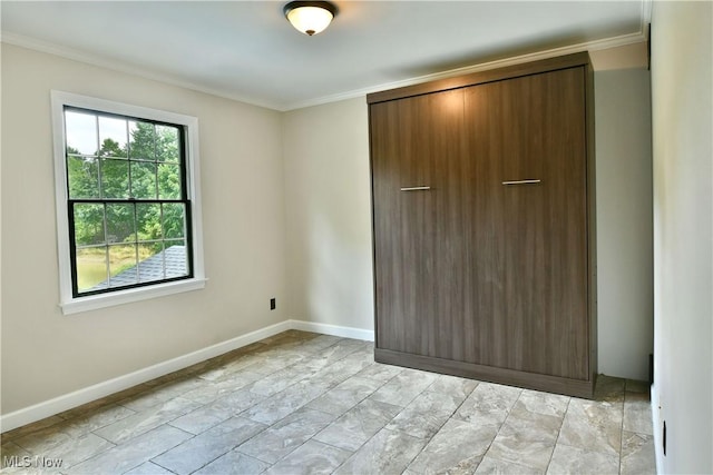 191 Maple Leaf Dr, Hubbard, OH 44425 - unfurnished bedroom with ornamental molding