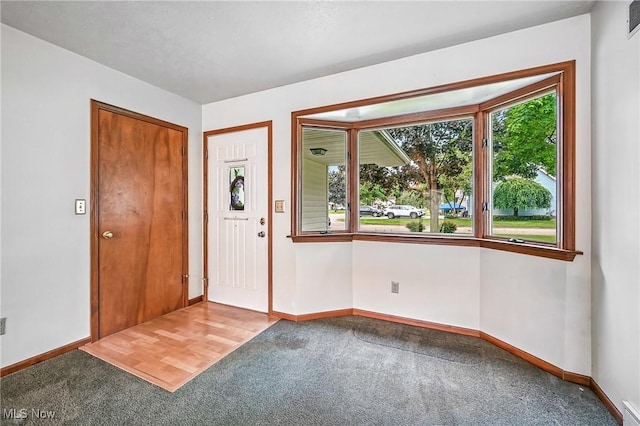 114 Corrin Cir, Cortland, OH 44410 - entryway with carpet flooring and baseboards