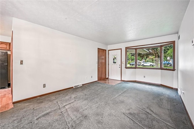 114 Corrin Cir, Cortland, OH 44410 - unfurnished living room with carpet and a textured ceiling