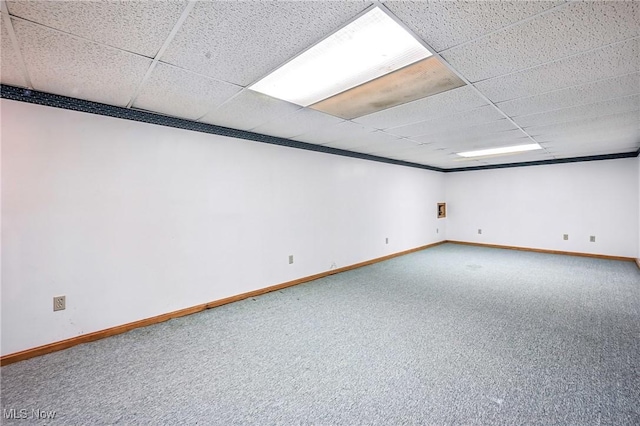 114 Corrin Cir, Cortland, OH 44410 - finished basement with a paneled ceiling and carpet flooring