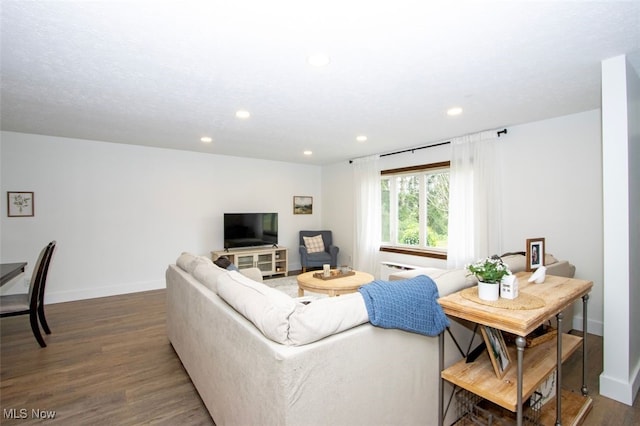 18259 William Dr, Doylestown, OH 44230 - living room featuring wood finished floors and recessed lighting