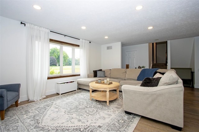 18259 William Dr, Doylestown, OH 44230 - living room featuring recessed lighting and wood finished floors