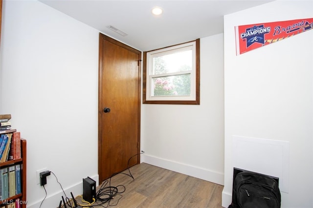 18259 William Dr, Doylestown, OH 44230 - miscellaneous room with light wood-style floors and recessed lighting