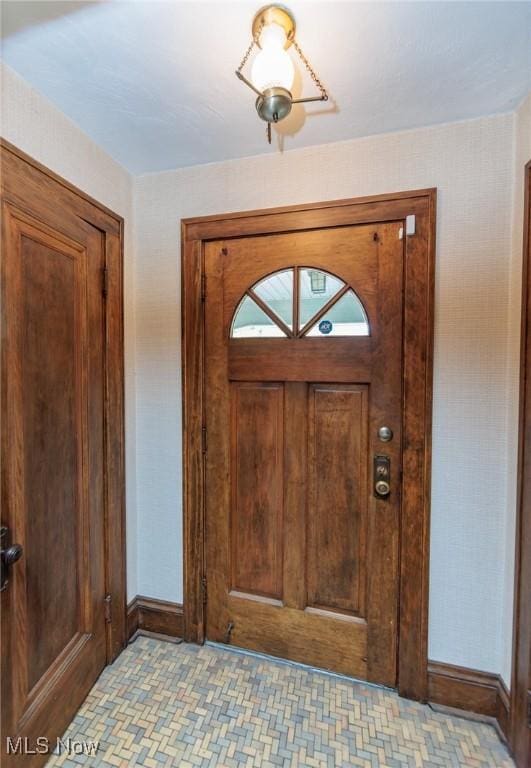 3817 Washington Park Blvd, Newburgh Heights, OH 44105 - foyer with baseboards