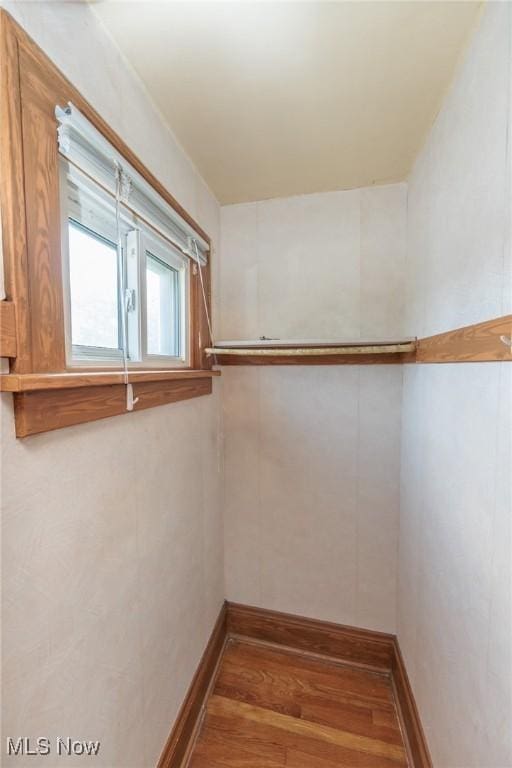 3817 Washington Park Blvd, Newburgh Heights, OH 44105 - spacious closet with wood finished floors