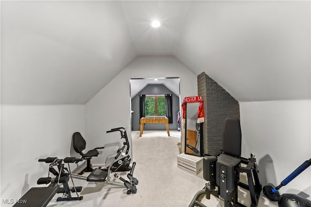 7604 Spring Garden Rd, Parma, OH 44129 - exercise room with vaulted ceiling