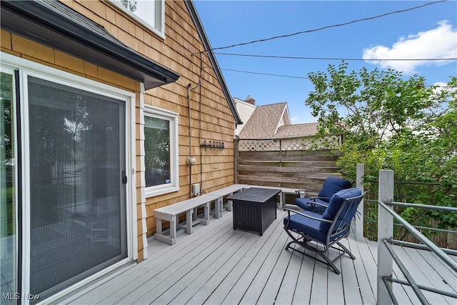 7604 Spring Garden Rd, Parma, OH 44129 - view of wooden terrace