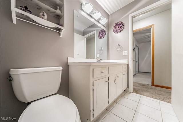 2640 Fleger Dr, Parma, OH 44134 - bathroom with vanity and tile patterned flooring