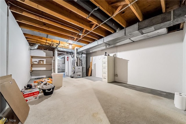 2640 Fleger Dr, Parma, OH 44134 - unfinished basement with heating unit