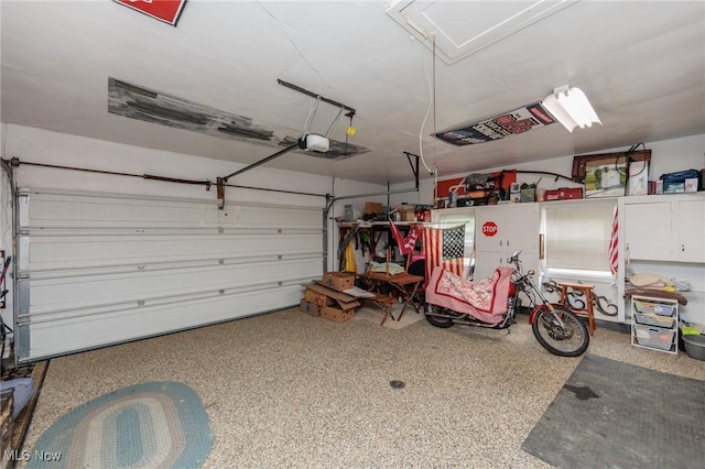11756 Clarke Rd, Columbia Station, OH 44028 - garage featuring a garage door opener