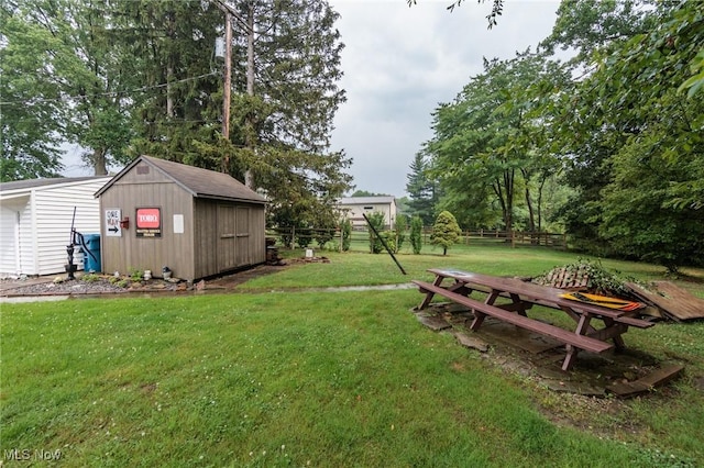 11756 Clarke Rd, Columbia Station, OH 44028 - view of yard featuring a storage shed