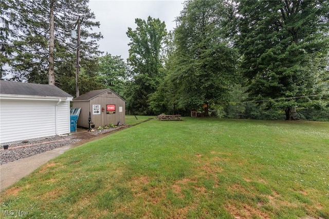 11756 Clarke Rd, Columbia Station, OH 44028 - view of green lawn featuring a shed