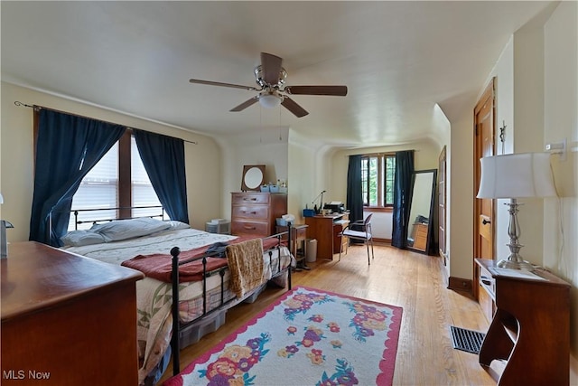 4019 Euclid Blvd, Youngstown, OH 44512 - bedroom with light wood-type flooring and a ceiling fan