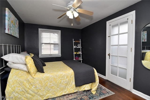 3921 Grosvenor Rd, South Euclid, OH 44118 - bedroom featuring wood finished floors and a ceiling fan