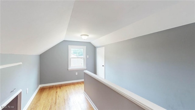 87 Holcomb Ave, Mogadore, OH 44260 - additional living space featuring light wood-style floors and vaulted ceiling