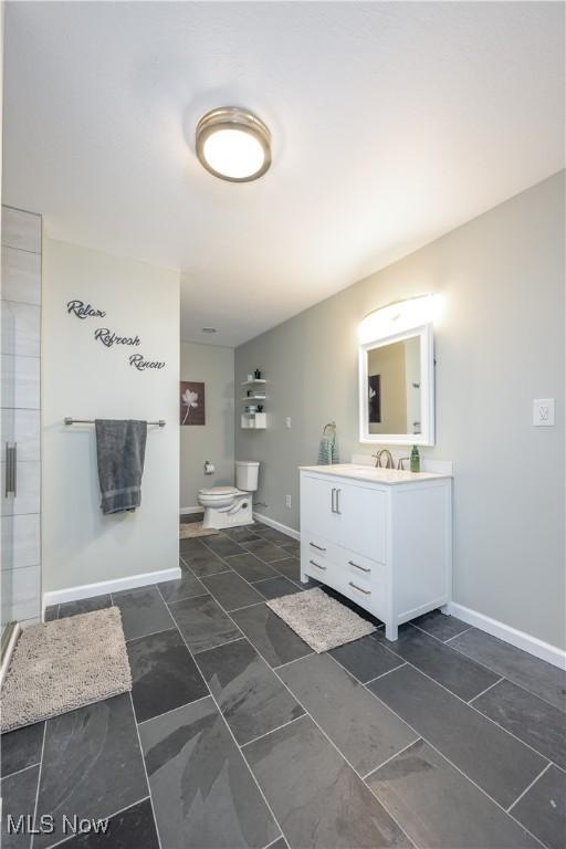 4504 Ledge Ct, Kent, OH 44240 - bathroom with vanity and a shower with door