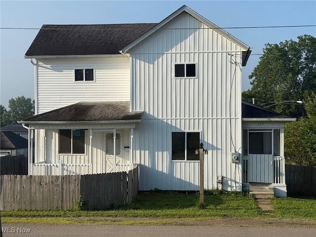 229 High St, Roseville, OH 43777 - view of front of property with a shingled roof and board and batten siding