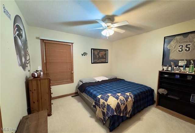 6190 3rd Ave, Kent, OH 44240 - carpeted bedroom featuring a ceiling fan and baseboards