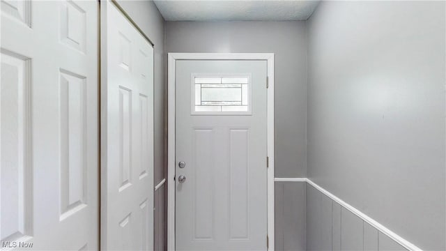 1672 Battery B St, Akron, OH 44305 - doorway with a wainscoted wall