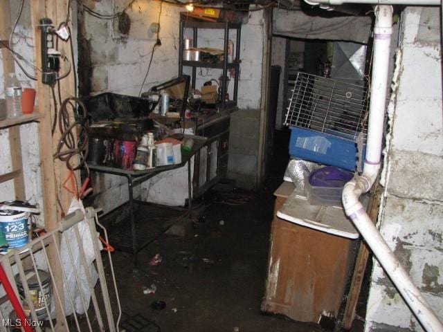 124 Hickory St, Andover, OH 44003 - view of unfinished basement