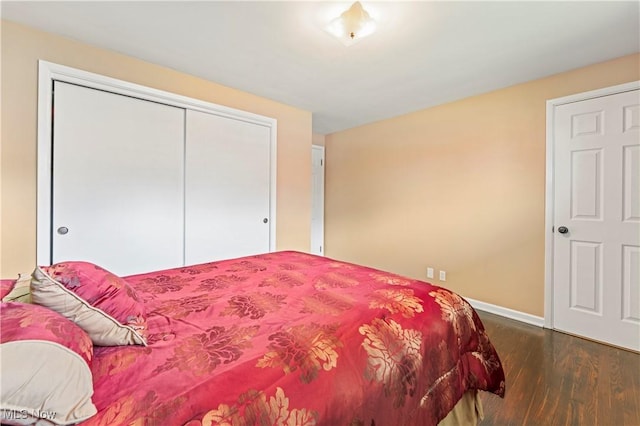 6767 Chippewa Ave NW, North Canton, OH 44720 - bedroom with wood finished floors and a closet