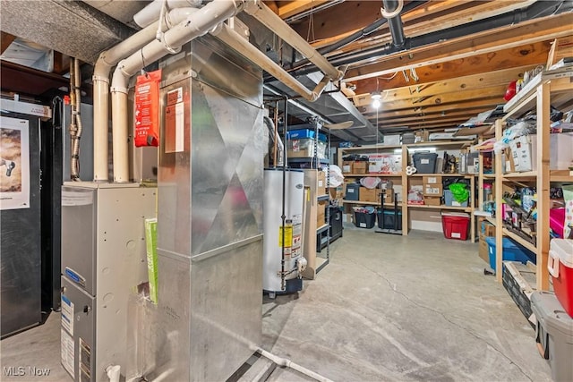 6767 Chippewa Ave NW, North Canton, OH 44720 - unfinished below grade area with gas water heater and heating unit