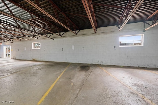 21881 River Oaks Dr Unit C4, Rocky River, OH 44116 - parking garage featuring concrete block wall