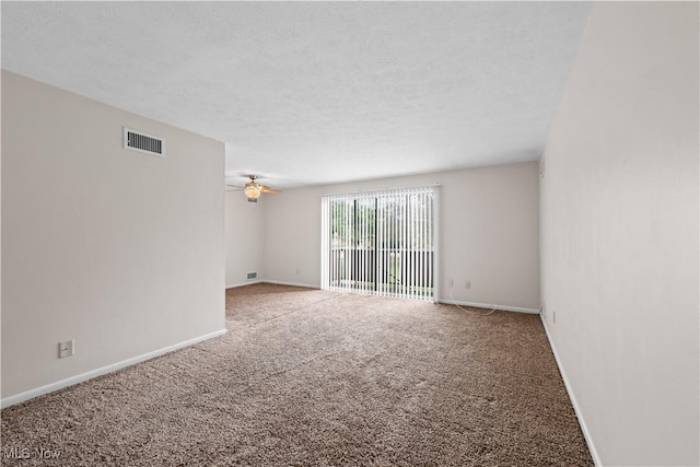 21881 River Oaks Dr Unit C4, Rocky River, OH 44116 - carpeted empty room with ceiling fan and a textured ceiling