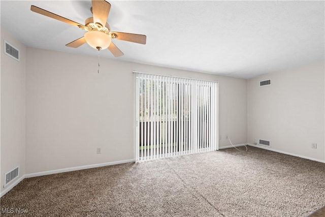 21881 River Oaks Dr Unit C4, Rocky River, OH 44116 - spare room featuring carpet flooring and ceiling fan
