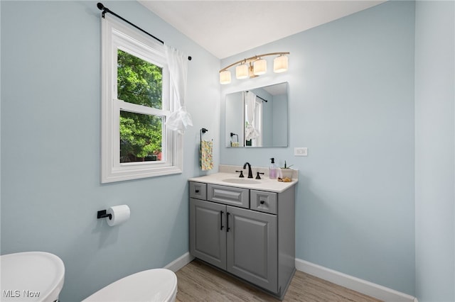 6062 Trask Rd, Thompson, OH 44086 - bathroom with wood finished floors and vanity