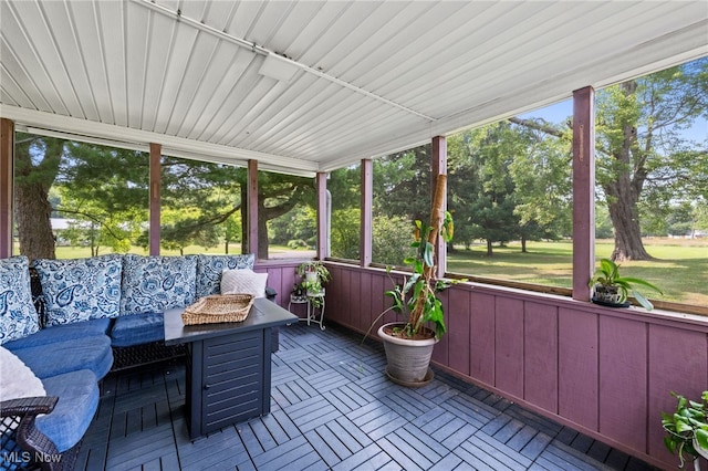 6062 Trask Rd, Thompson, OH 44086 - sunroom featuring plenty of natural light and view of scattered trees