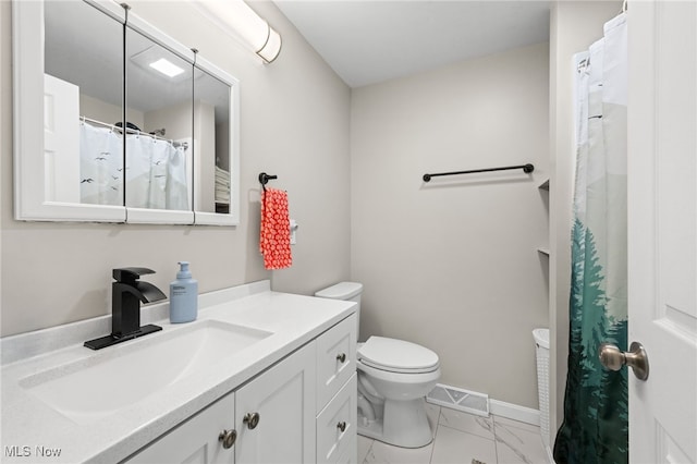 6062 Trask Rd, Thompson, OH 44086 - full bath with vanity and marble look tiles