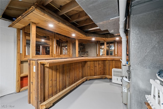6062 Trask Rd, Thompson, OH 44086 - bar with wooden walls