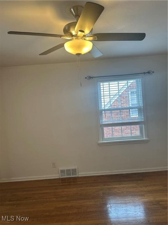 13698 Cedar, University Heights, OH 44118 - unfurnished room featuring wood finished floors and ceiling fan
