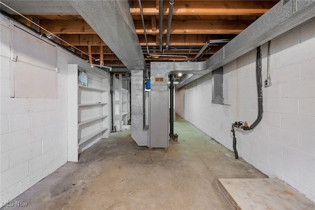 4031 Suffolk Rd, South Euclid, OH 44121 - unfinished basement with concrete block wall