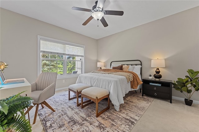 33972 Honeysuckle Ln, North Ridgeville, OH 44039 - bedroom featuring light carpet and a ceiling fan