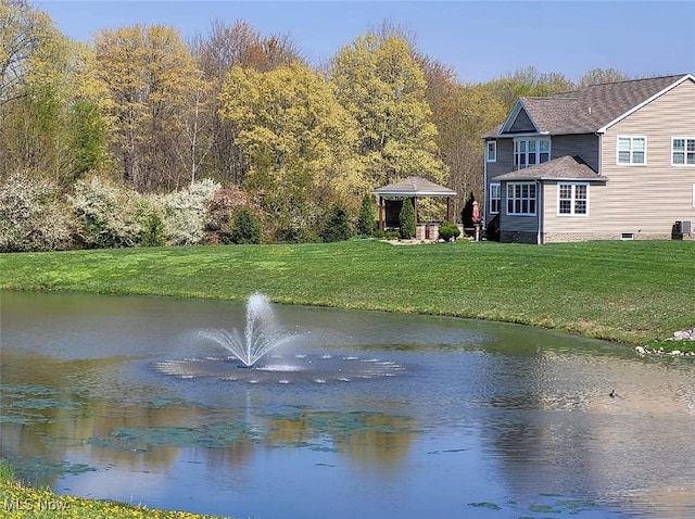 685 Shannon Pl, Aurora, OH 44202 - water view with a gazebo
