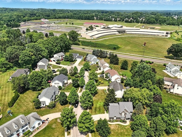 4020 Bishops Gate Cir, Stow, OH 44224 - aerial perspective of suburban area with a tree filled landscape