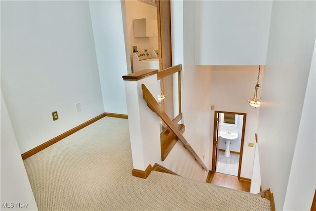 106 N Aspen Ct Unit 4, Warren, OH 44484 - stairs with carpet floors and baseboards