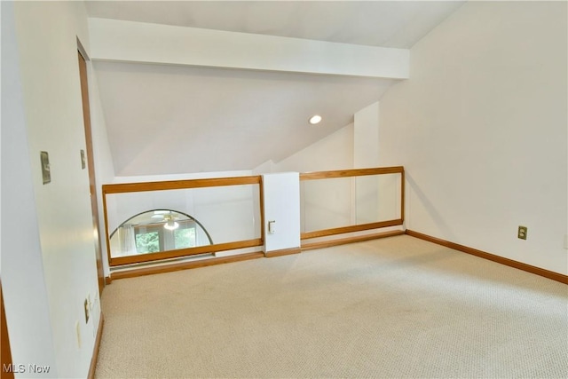 106 N Aspen Ct Unit 4, Warren, OH 44484 - unfurnished room featuring lofted ceiling, light carpet, and recessed lighting