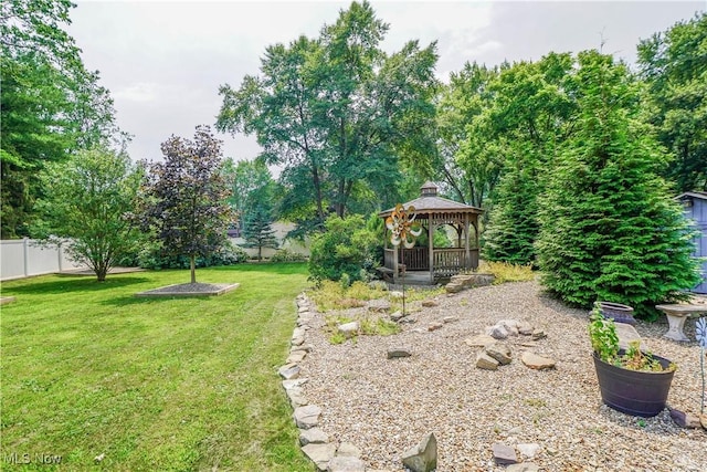 570 Rawlins Ave, New Franklin, OH 44319 - view of yard with a gazebo