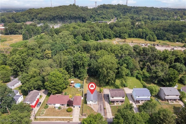 1241 Sparhawk Ave, Akron, OH 44305 - aerial view of property and surrounding area with a forest