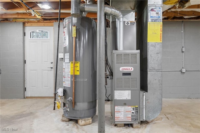 1241 Sparhawk Ave, Akron, OH 44305 - utilities featuring gas water heater and heating unit