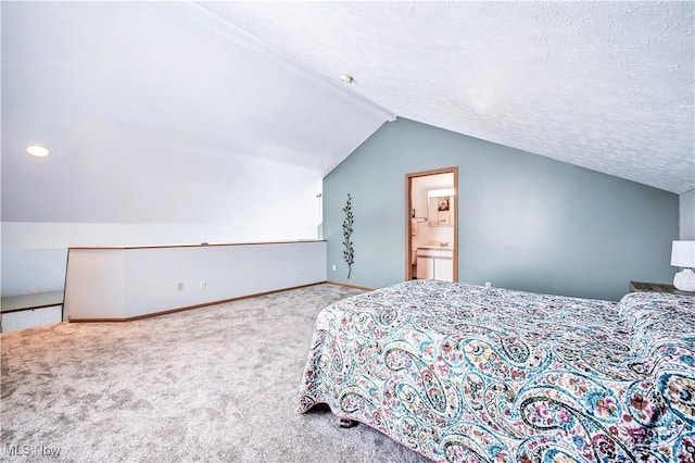 3310 Trappers Trl Unit C, Cortland, OH 44410 - bedroom with carpet floors and vaulted ceiling