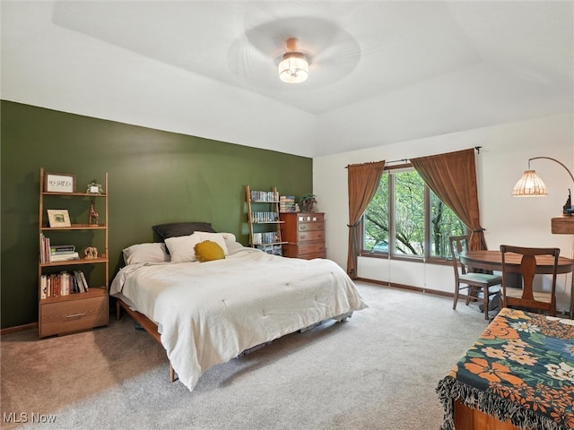 19070 Ridgeview Trl, Chagrin Falls, OH 44023 - carpeted bedroom featuring a tray ceiling and a ceiling fan