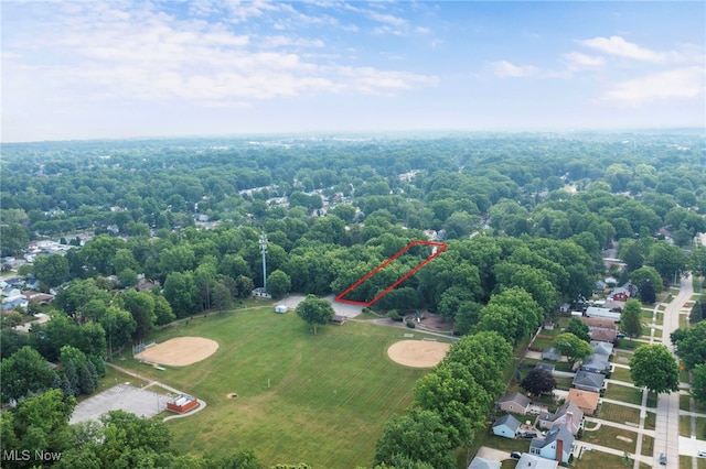 3016 Clague Rd, North Olmsted, OH 44070 - aerial overview of property's location featuring property boundaries highlighted
